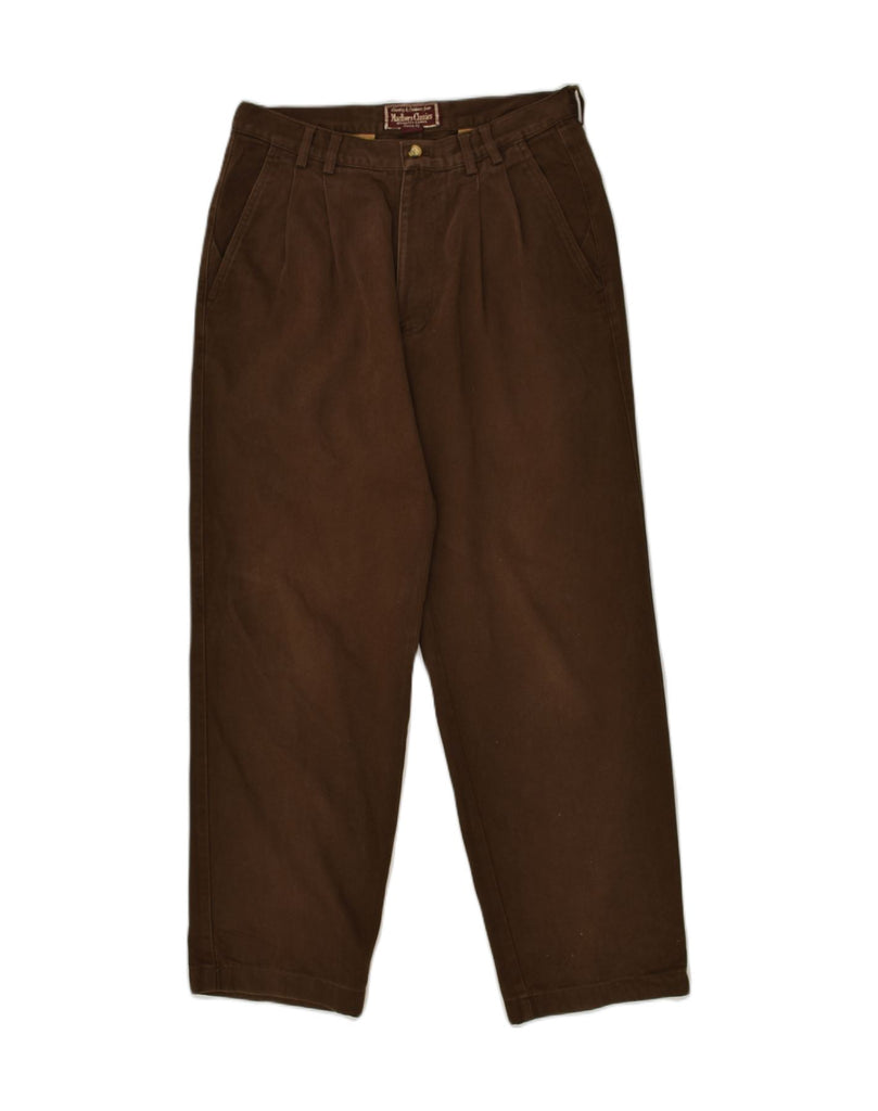 MARLBORO CLASSICS Womens Chino Trousers EU 40 Medium W30 L29 Brown Cotton | Vintage Marlboro Classics | Thrift | Second-Hand Marlboro Classics | Used Clothing | Messina Hembry 