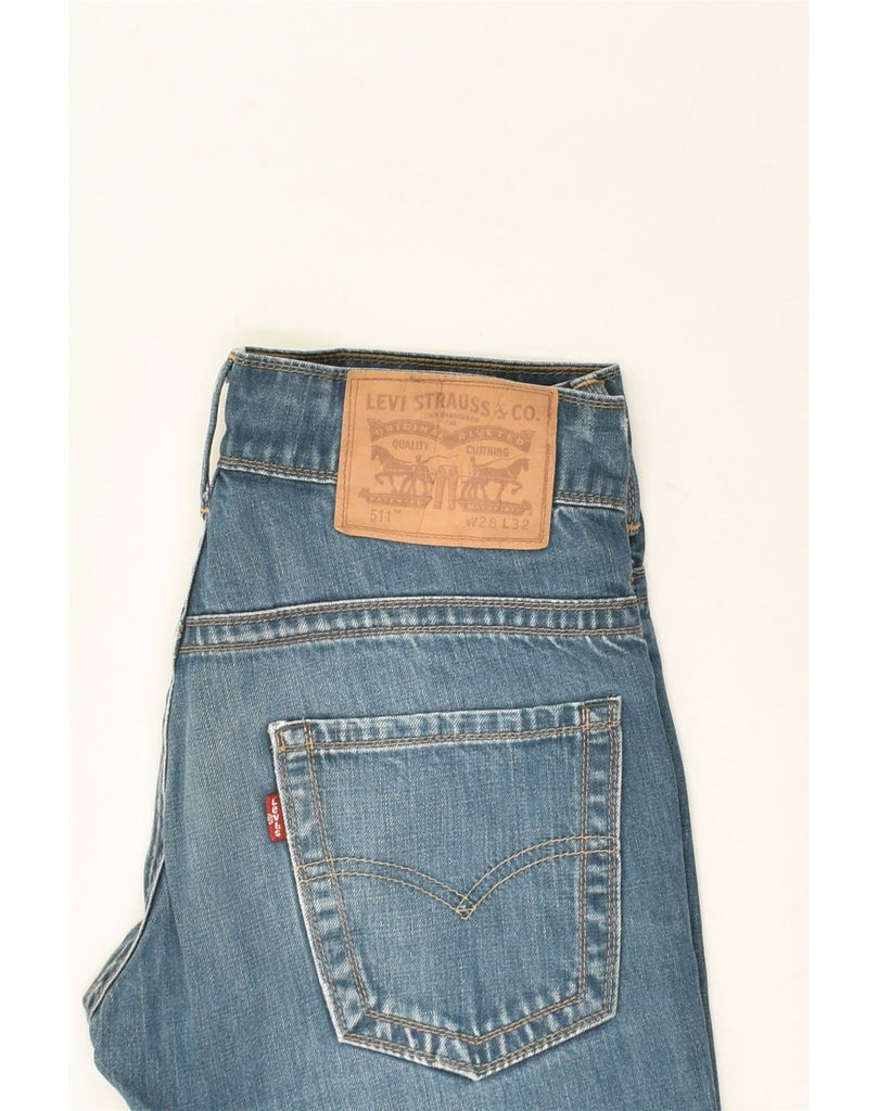 LEVI'S Womens 511 Slim Jeans W28 L32 Blue Cotton | Vintage Levi's | Thrift | Second-Hand Levi's | Used Clothing | Messina Hembry 