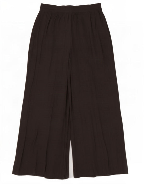 Zara Womens Culottes Trousers Large W30 L31 Black Polyester