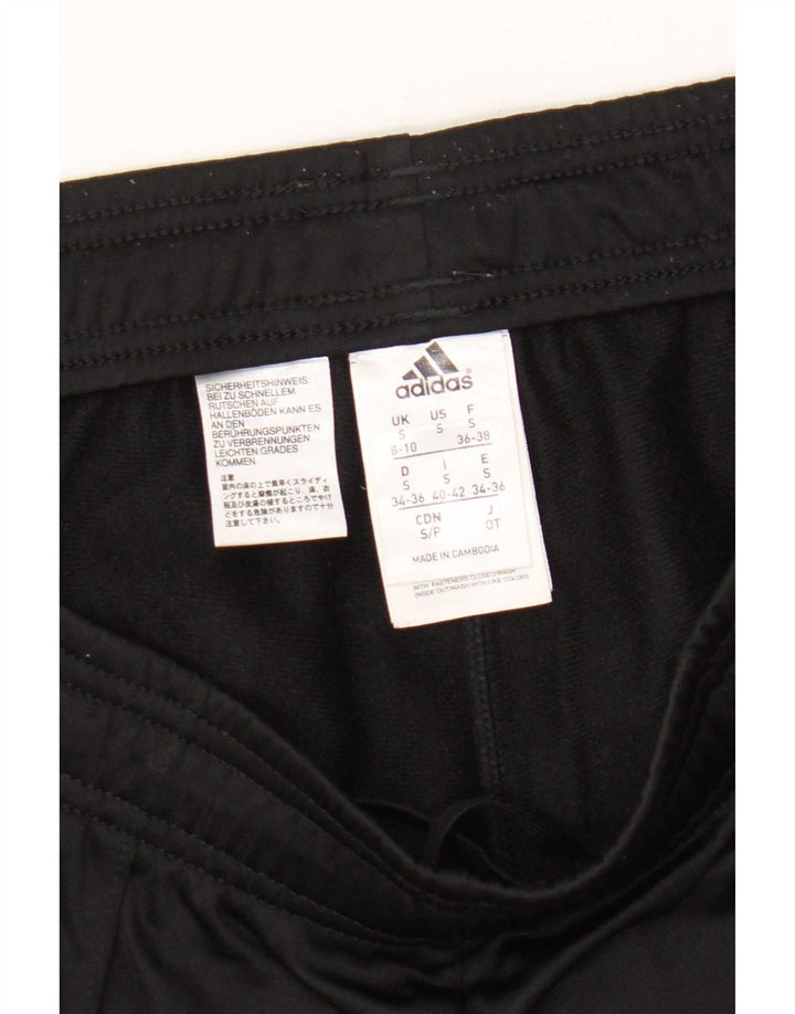 Adidas Womens Tracksuit Trousers UK 8/10 Small Black Polyester