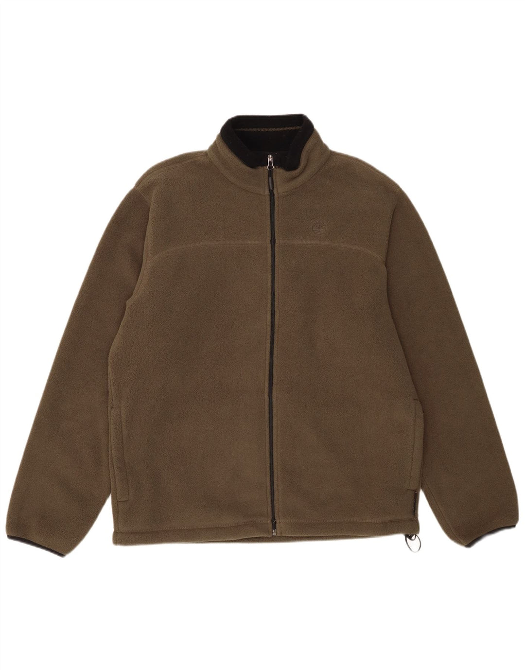 Timberland Mens Fleece Jacket UK 40 Large Khaki Polyester