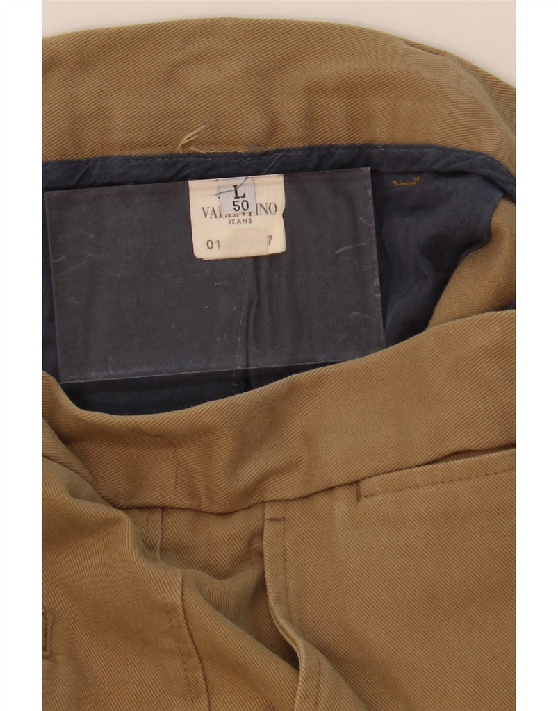 VALENTINO Mens Straight Chino Trousers IT 50 Large W32 L35 Beige Cotton Vintage Valentino and Second-Hand Valentino from Messina Hembry 