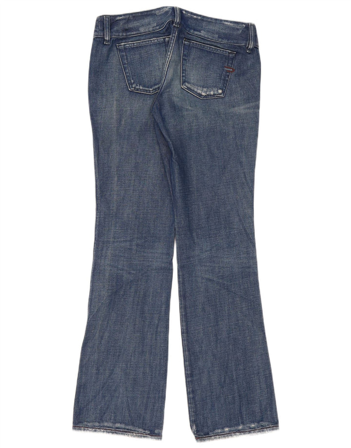 Diesel Womens Distressed Bootcut Jeans W29 L33 Blue Cotton