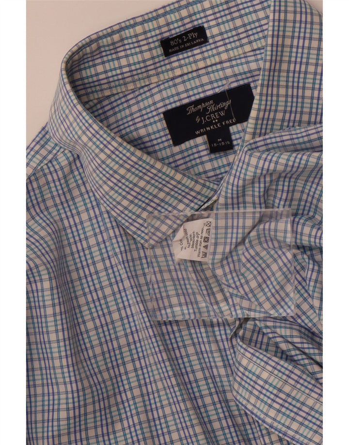 J. Crew Mens Shirt UK 15 15 1/2 Medium Blue Check Cotton