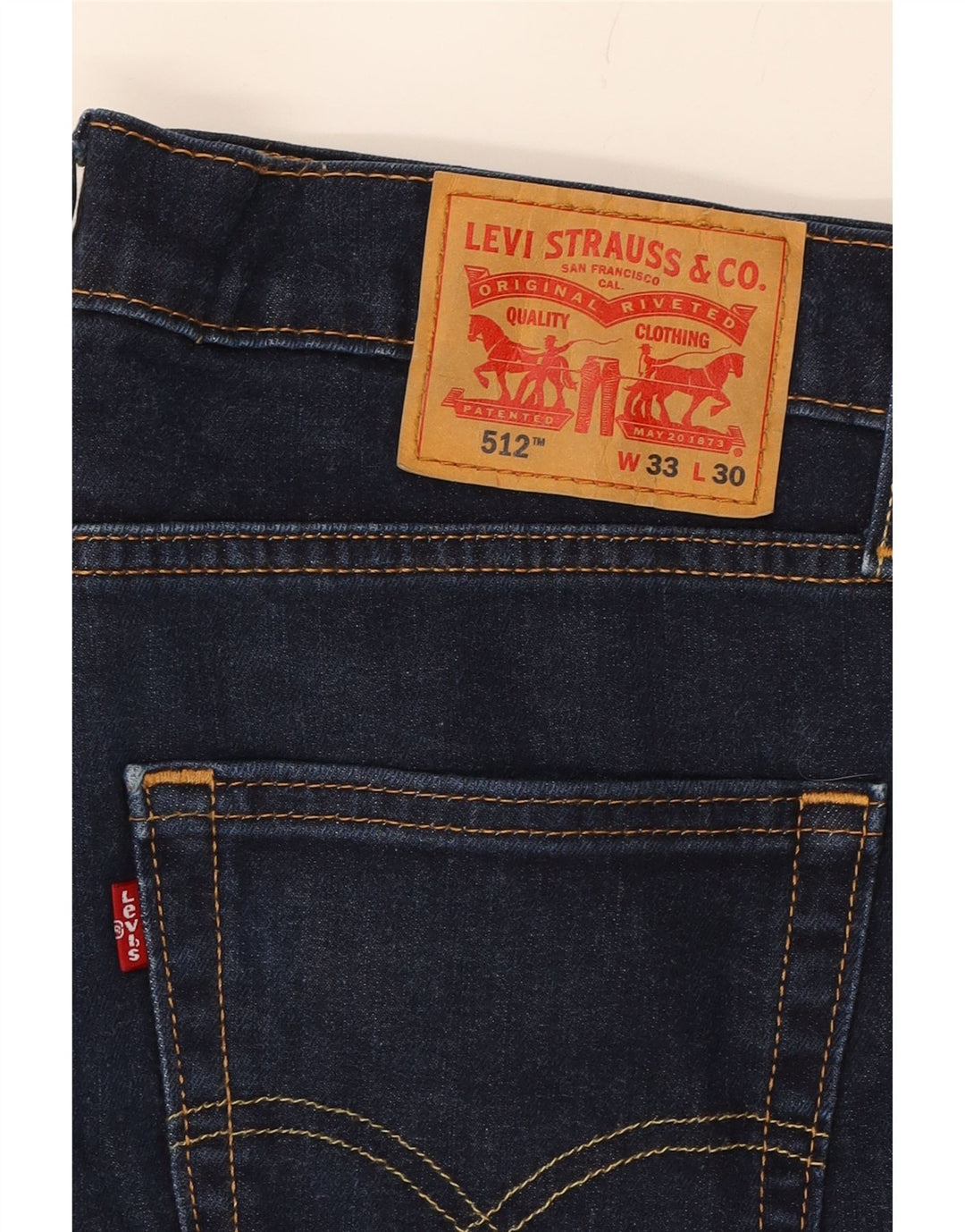 LEVI'S Mens 512 Denim Shorts W30 Medium  Blue Cotton Vintage Levi's and Second-Hand Levi's from Messina Hembry 