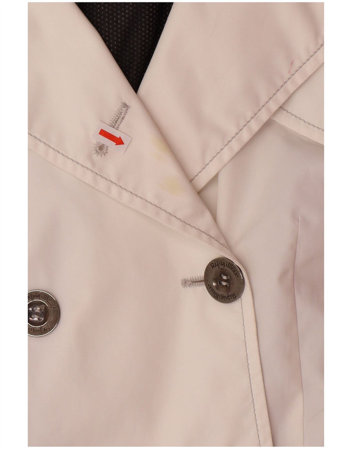 REFRIGIWEAR Womens Double Breasted Military Jacket IT 40 Small White