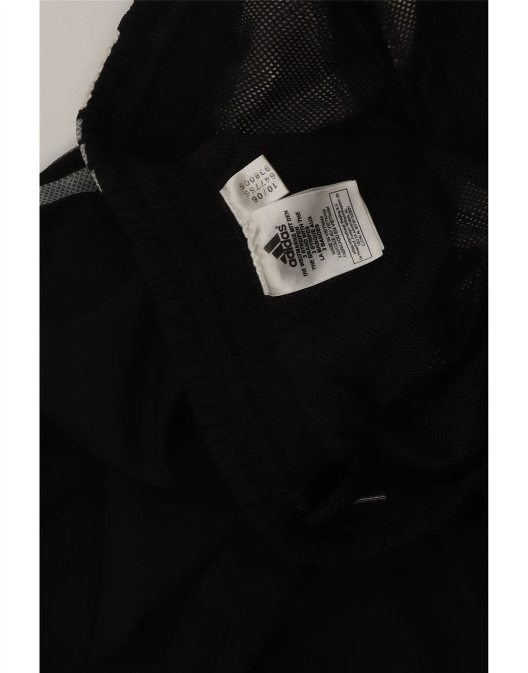 ADIDAS Mens Tracksuit Trousers Medium  Black Colourblock Polyester