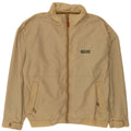 Slam Mens Bomber Jacket UK 40 Large Beige Nylon