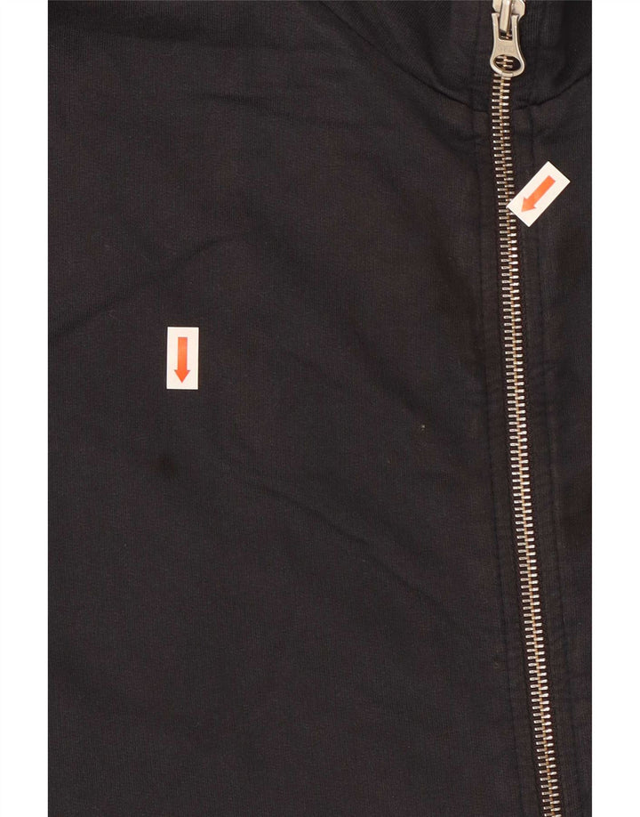 French Connection Mens Graphic Tracksuit Top Jacket XL Black Cotton