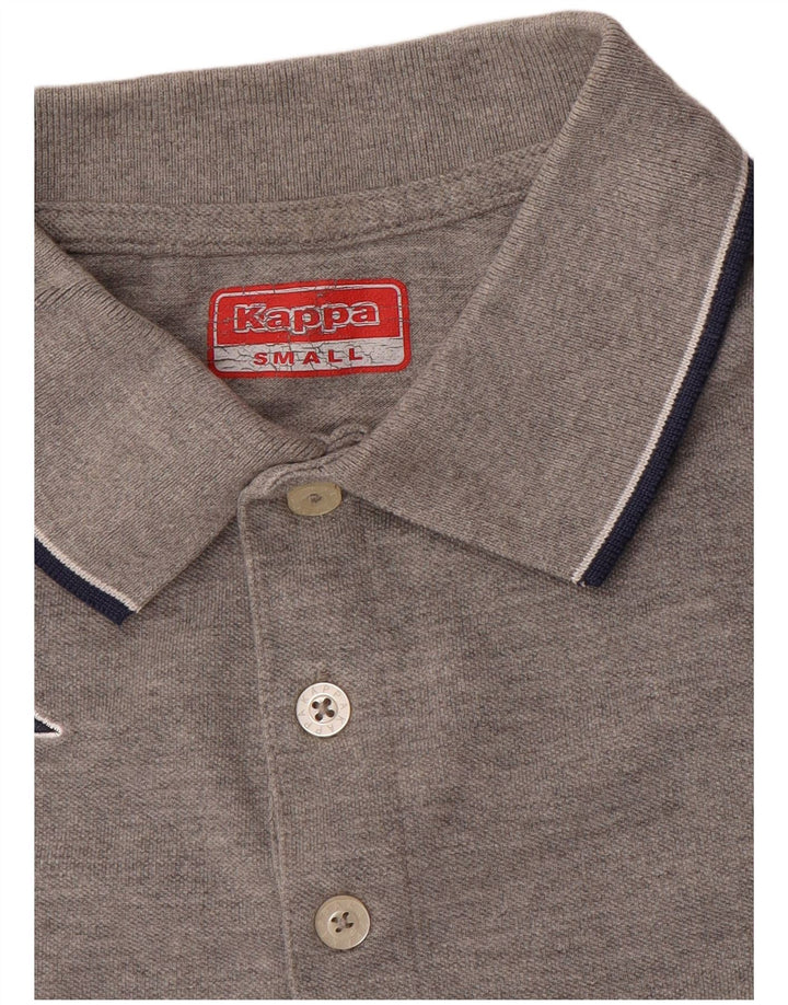 Kappa Mens Polo Shirt Small Grey Flecked