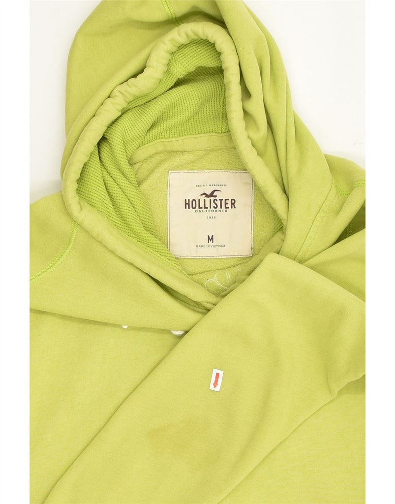 HOLLISTER Womens Graphic Hoodie Jumper UK 12 Medium Green Cotton | Vintage Hollister | Thrift | Second-Hand Hollister | Used Clothing | Messina Hembry 