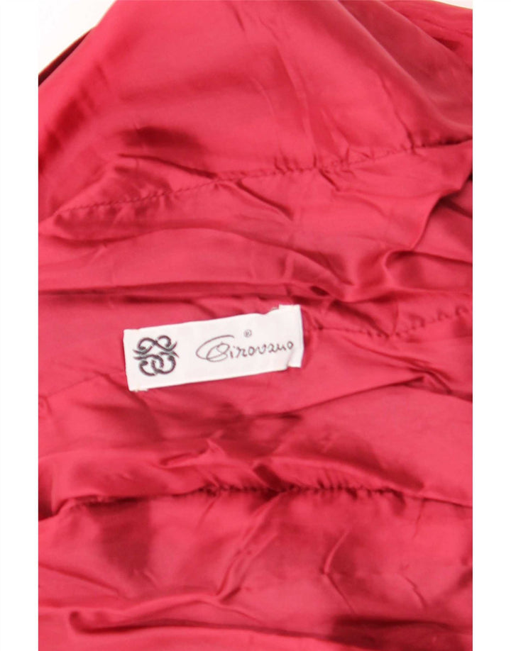 Vintage Womens 3 Button Velvet Blazer Jacket UK 12 Medium Burgundy