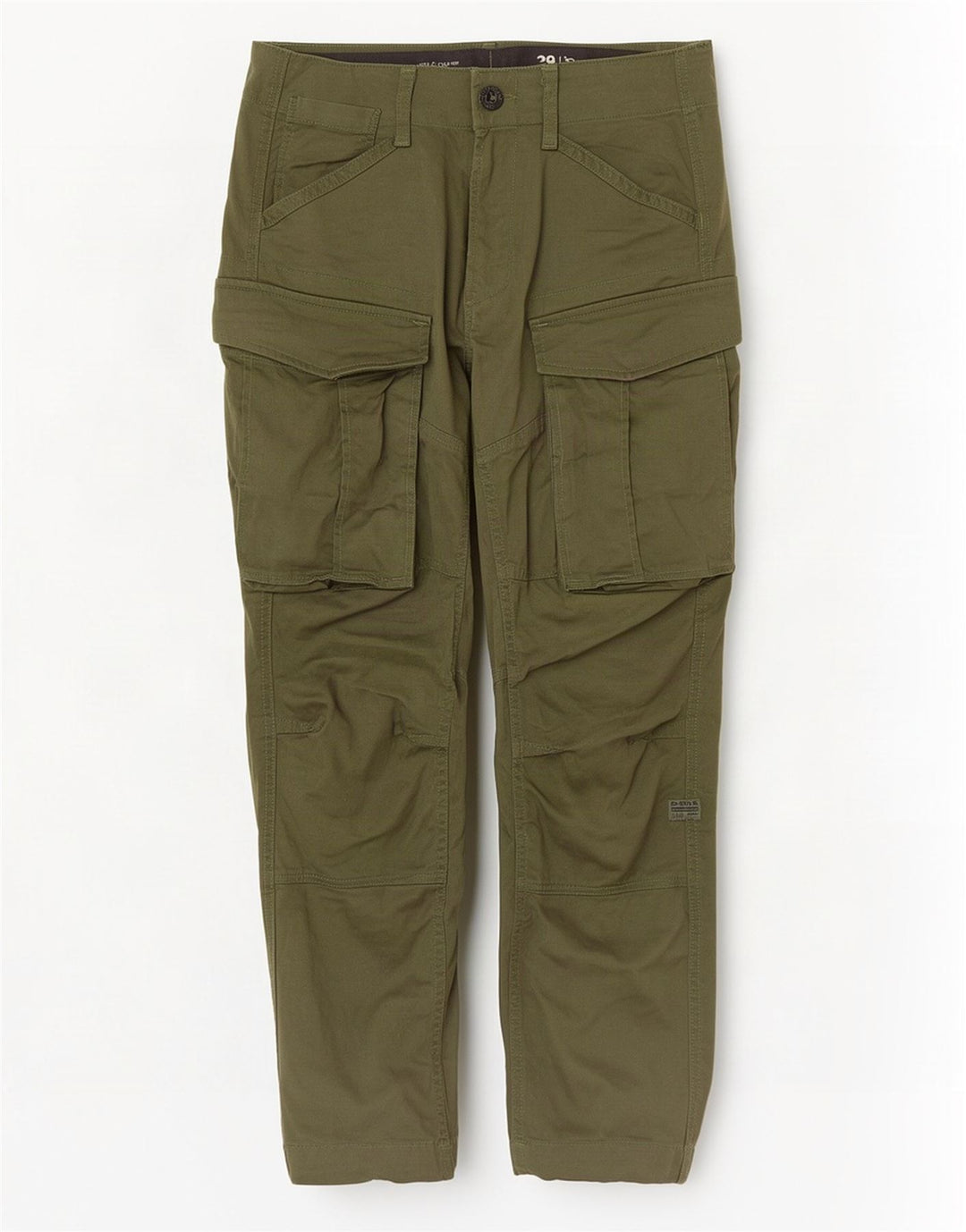 G-Star Mens Straight Cargo Trousers W29 L30 Khaki Cotton