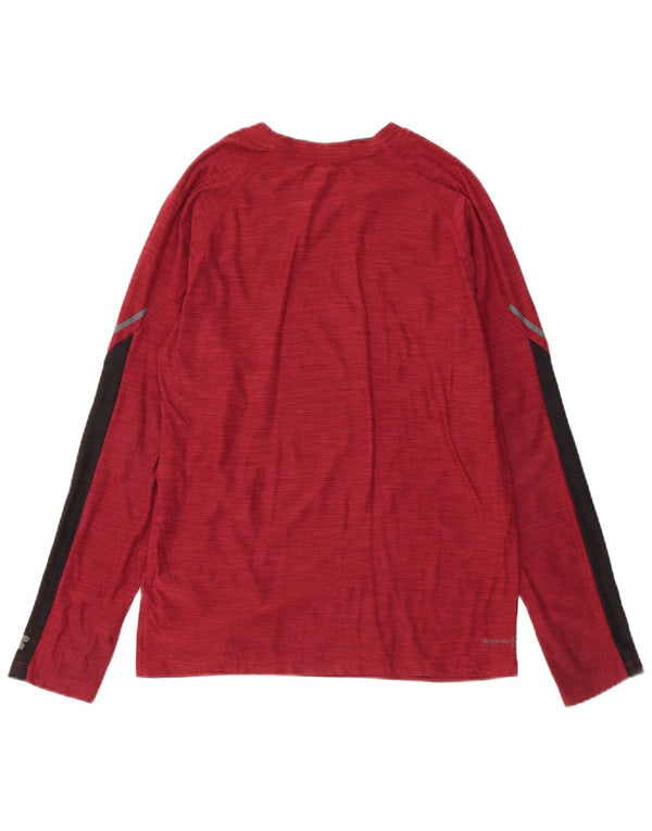 Russell Athletic Boys Dri-Power Top Long Sleeve 10-11 Years Large Burgundy