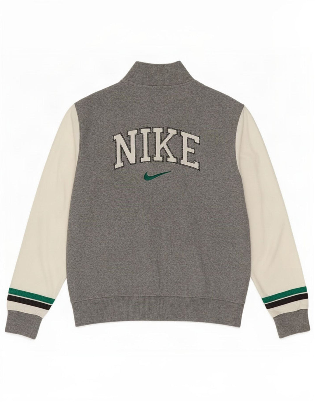 Nike Mens Graphic Tracksuit Top Jacket Small Grey Colourblock Cotton