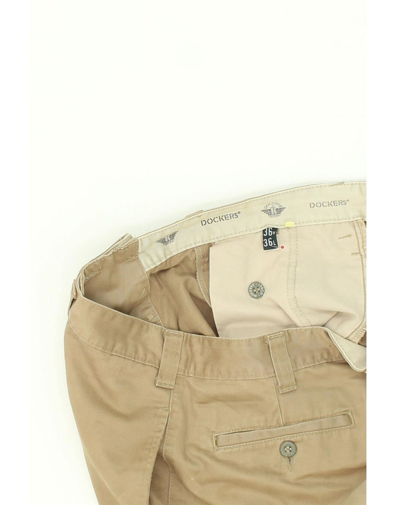 DOCKERS Mens Straight Chino Trousers W36 L28 Beige Cotton Vintage Dockers and Second-Hand Dockers from Messina Hembry 