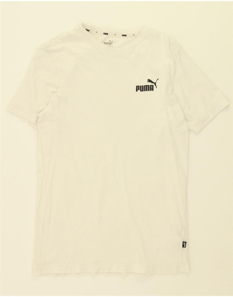 PUMA Mens T-Shirt Top Small White Cotton Vintage Puma and Second-Hand Puma from Messina Hembry 