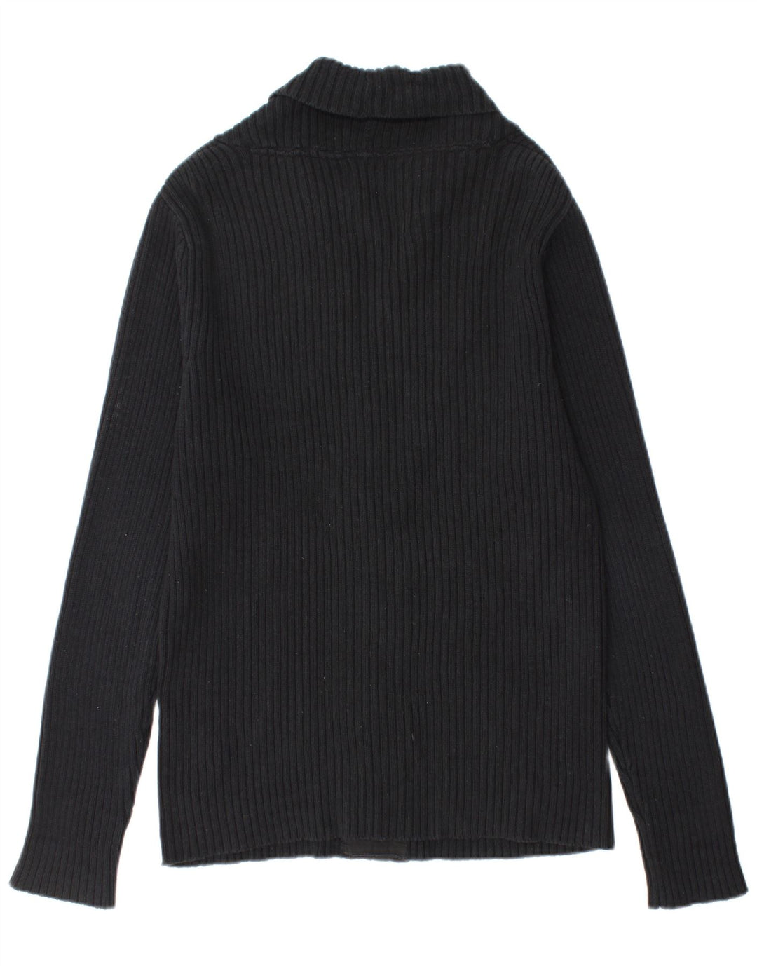 Jack & Jones Mens Cardigan Sweater Large Black Cotton