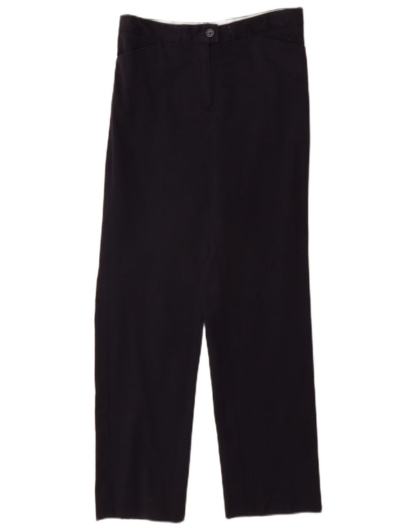 TOMMY HILFIGER Womens Straight Chino Trousers W26 L27 Navy Blue Cotton