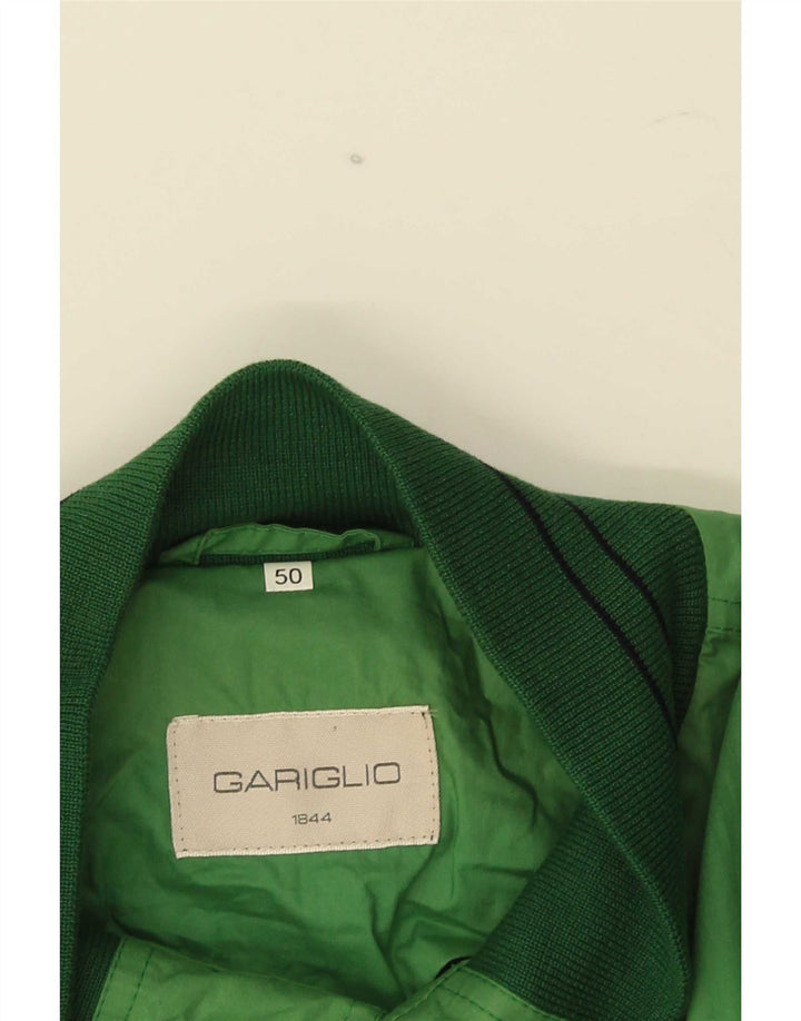 Vintage Mens Bomber Jacket IT 50 Large Green