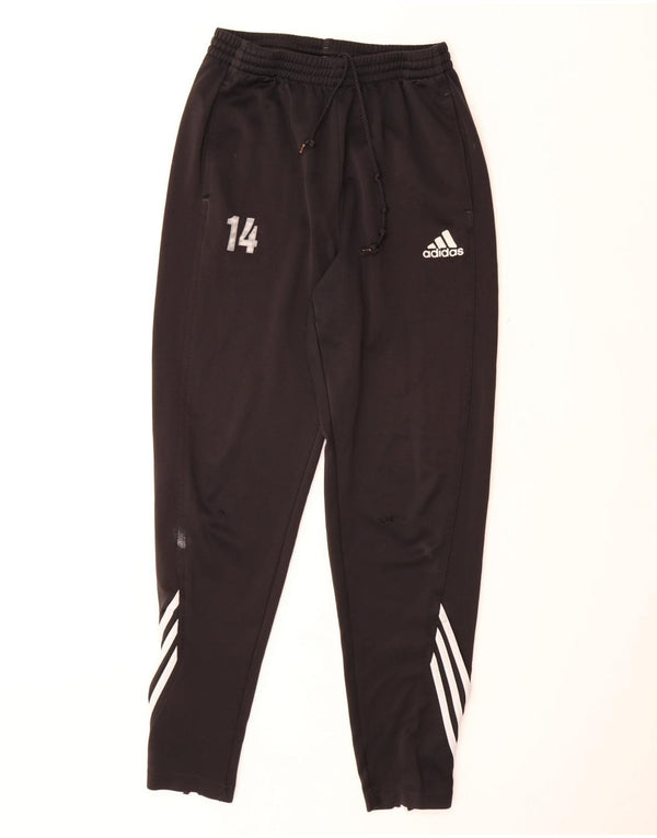 ADIDAS Mens Graphic Tracksuit Trousers UK 42/44 Large  Black Polyester