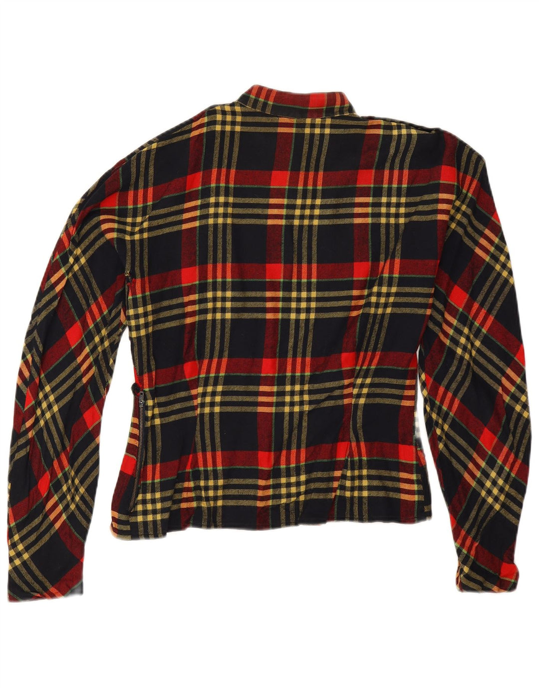 Vintage Womens Long Sleeve Blouse Top UK 14 Large Red Check