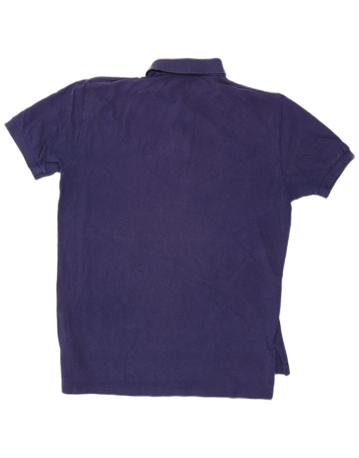 Polo Ralph Lauren Mens Polo Shirt Medium Navy Blue Cotton