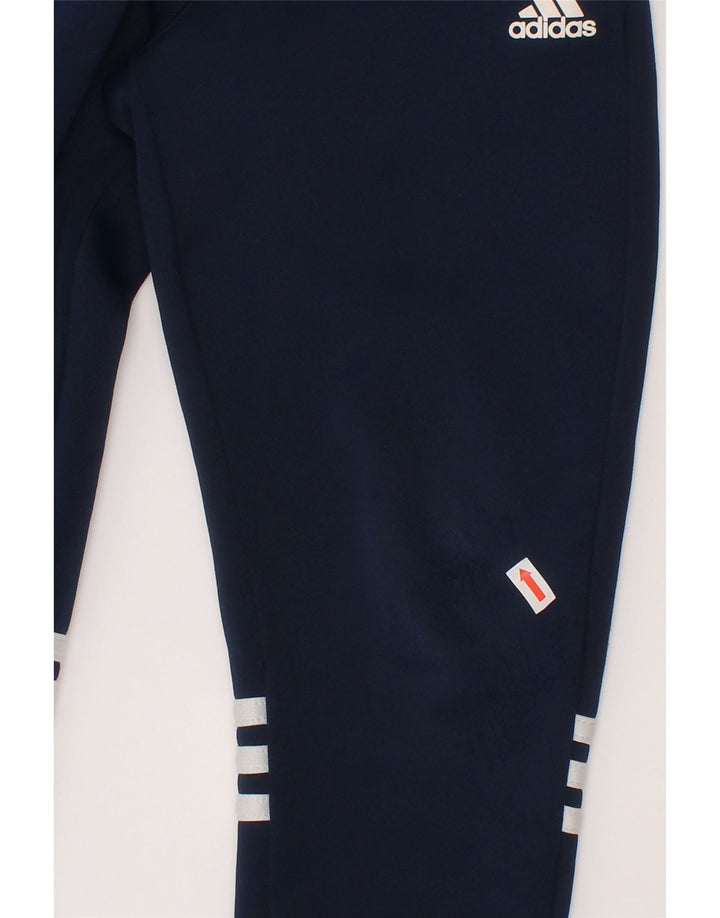 Adidas Boys Tracksuit Trousers Joggers 6-7 Years  Navy Blue Polyester