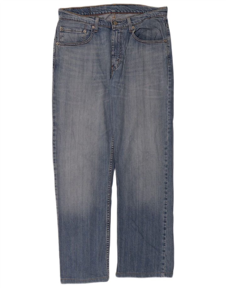 Levi's Mens 752 Straight Jeans W32 L30 Blue Cotton