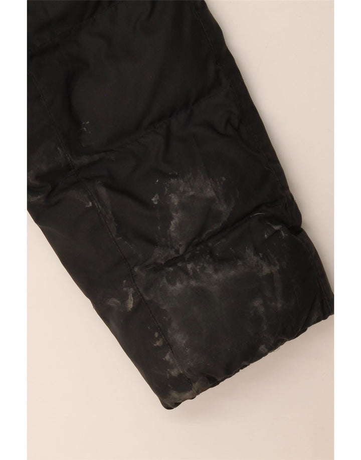 Nike Boys Hooded Padded Jacket 12-13 Years Large Black Polyester