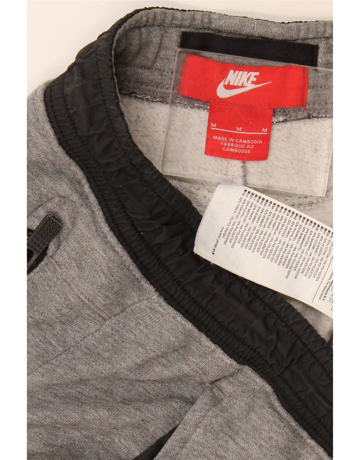 NIKE Mens Tracksuit Trousers Joggers Medium  Grey Cotton