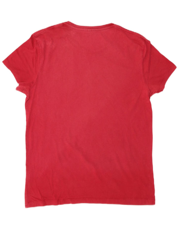 JACK WILLS Mens T-Shirt Top Medium Red Cotton