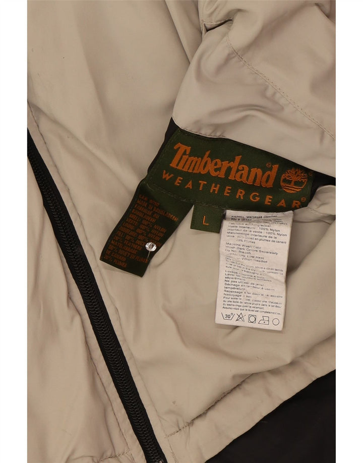 Timberland Mens Reversible Padded Jacket UK 40 Large Black Nylon