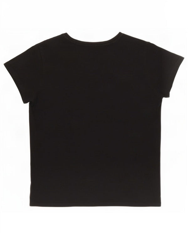 Levi's Womens Graphic T-Shirt Top UK 18 XL Black Cotton