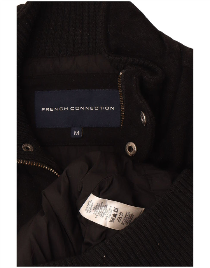 French Connection Mens Duffle Jacket UK 38 Medium Black Wool