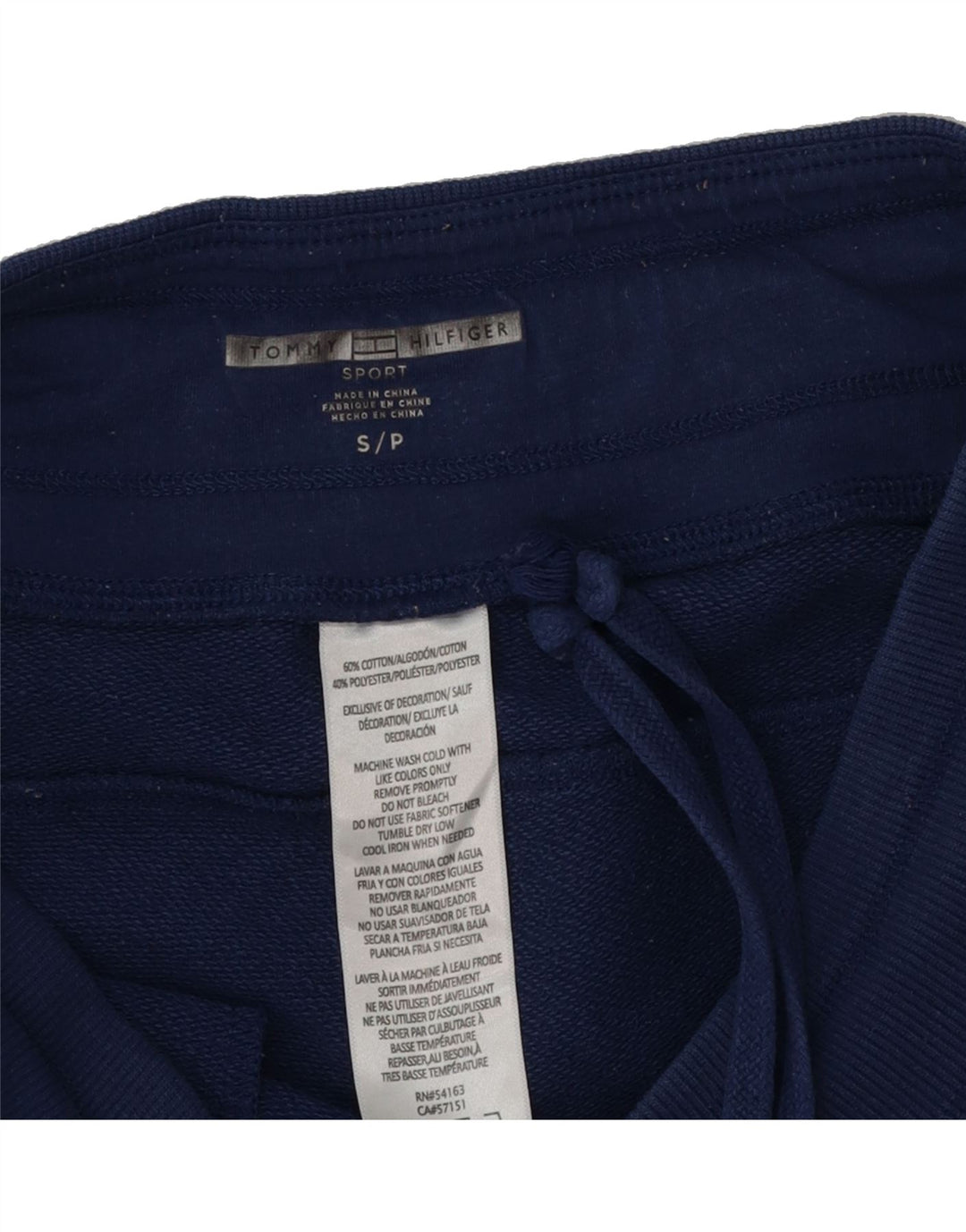 TOMMY HILFIGER Mens Tracksuit Trousers Joggers Small  Blue Colourblock Vintage Tommy Hilfiger and Second-Hand Tommy Hilfiger from Messina Hembry 