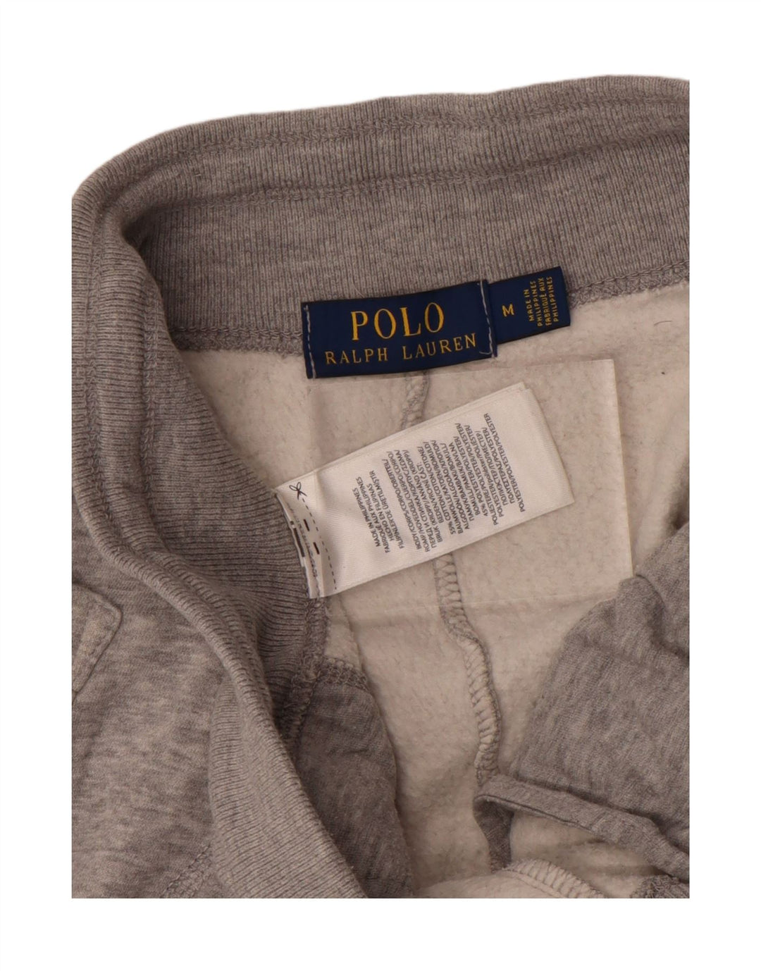 POLO RALPH LAUREN Mens Tracksuit Trousers Joggers Medium  Grey Flecked