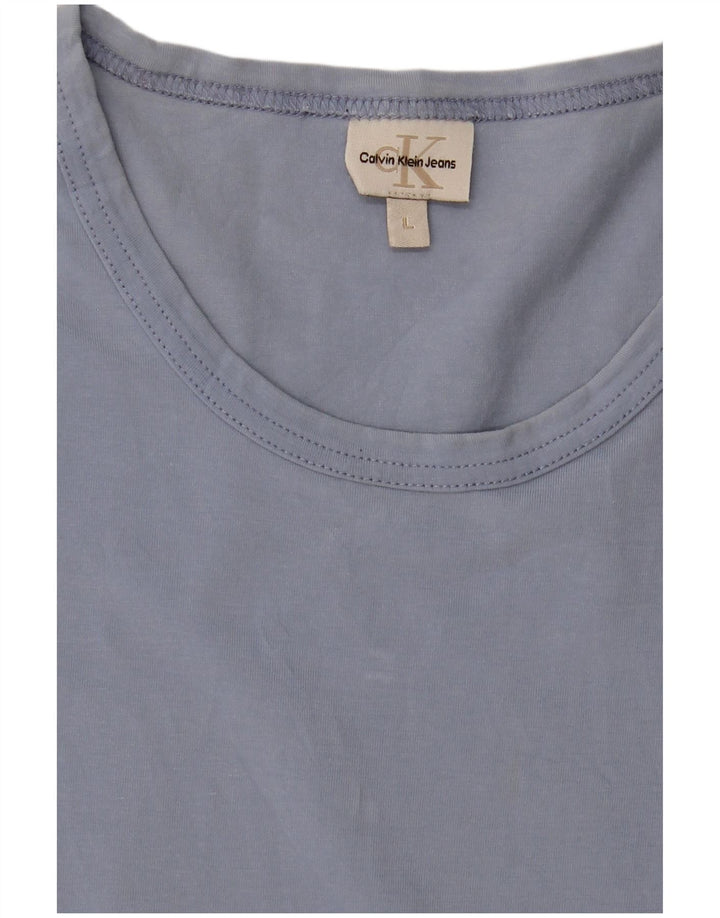 Calvin Klein Mens T-Shirt Top Large Blue
