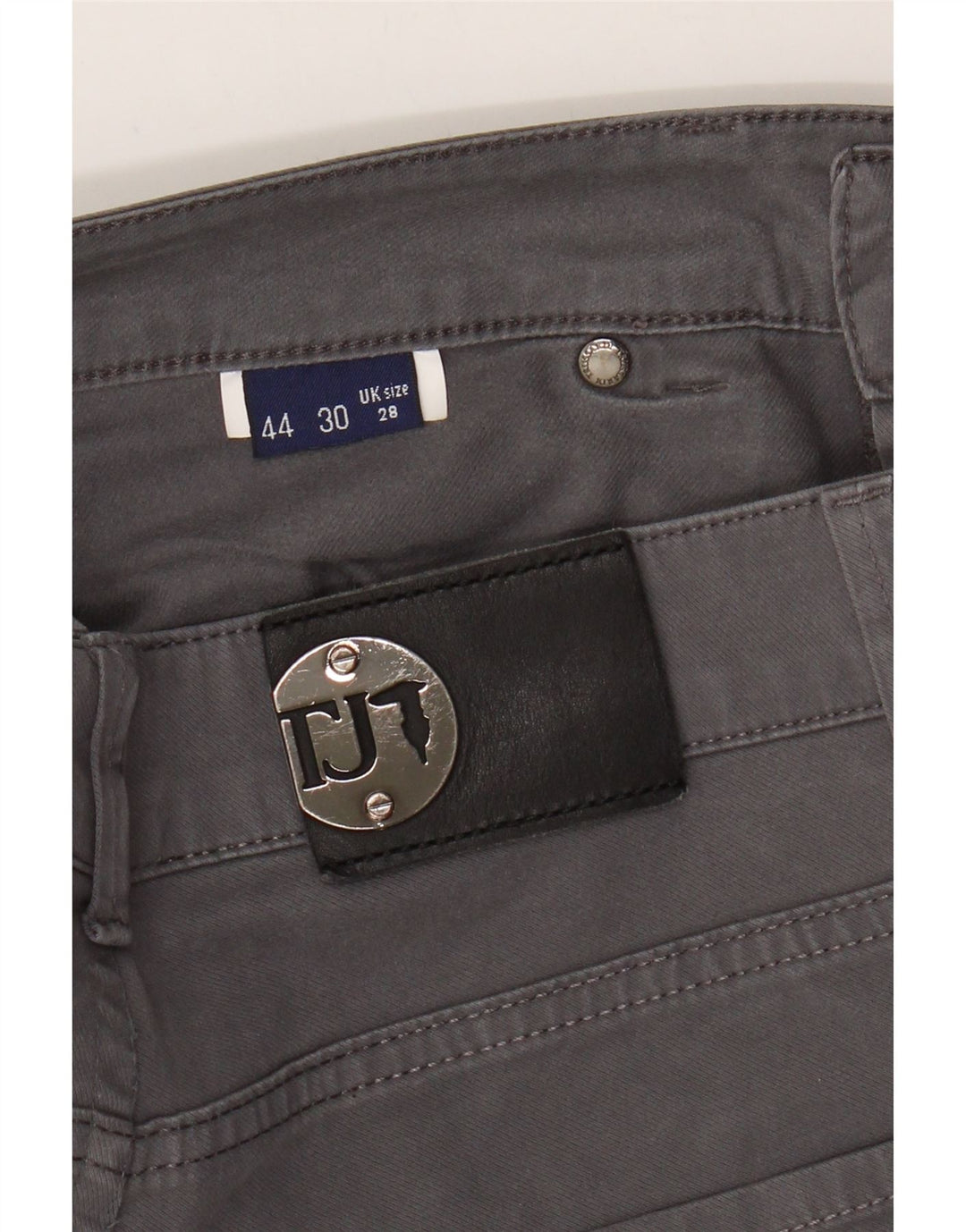 TRUSSARDI Womens Straight Casual Trousers W28 L29 Grey Vintage Trussardi and Second-Hand Trussardi from Messina Hembry 