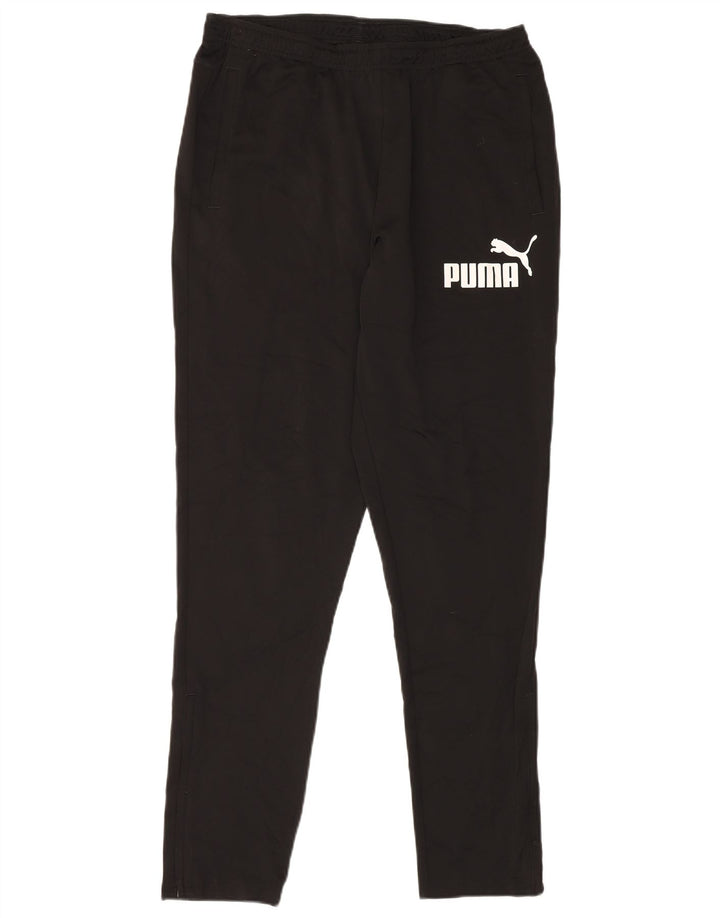 PUMA Mens Graphic Tracksuit Trousers Large  Black Polyester
