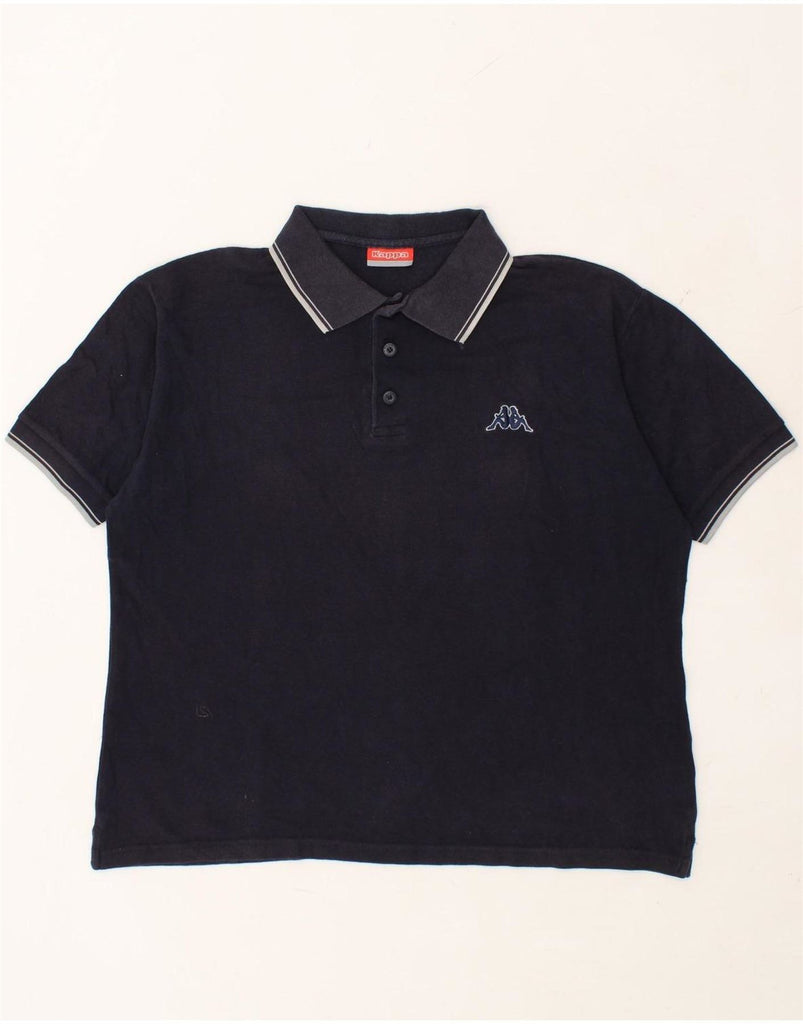 KAPPA Mens Polo Shirt Large Navy Blue Cotton Vintage Kappa and Second-Hand Kappa from Messina Hembry 