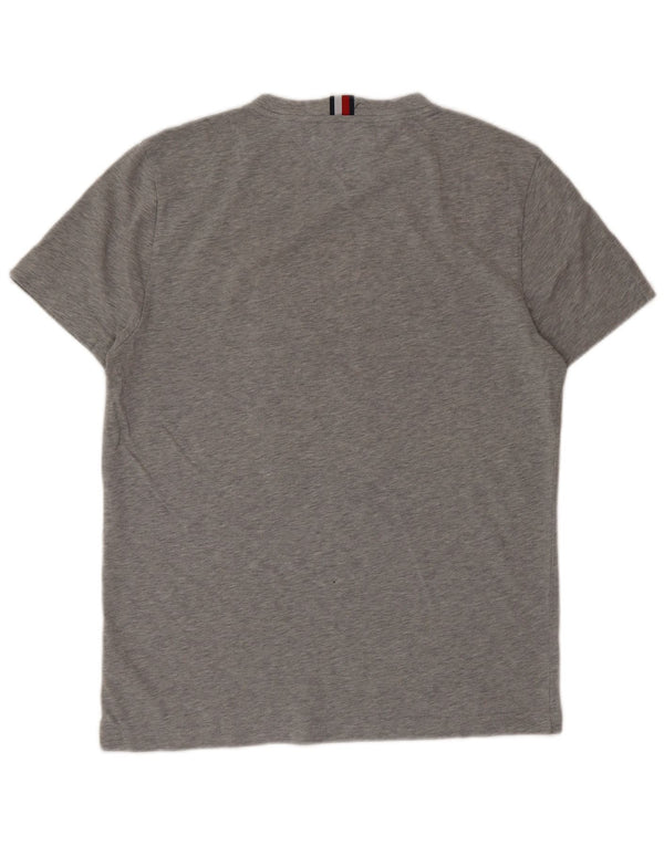 Tommy Hilfiger Mens Graphic T-Shirt Top Medium Grey Cotton