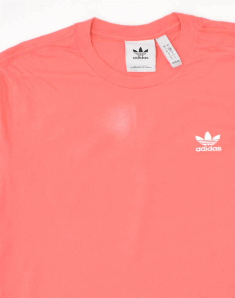 ADIDAS Mens T-Shirt Top Small Pink Cotton | Vintage | Thrift | Second-Hand | Used Clothing | Messina Hembry 