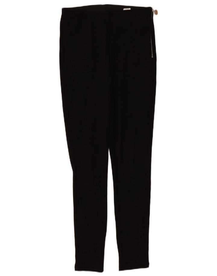 Zara Womens Skinny Casual Trousers Medium W28 L28 Black Polyester