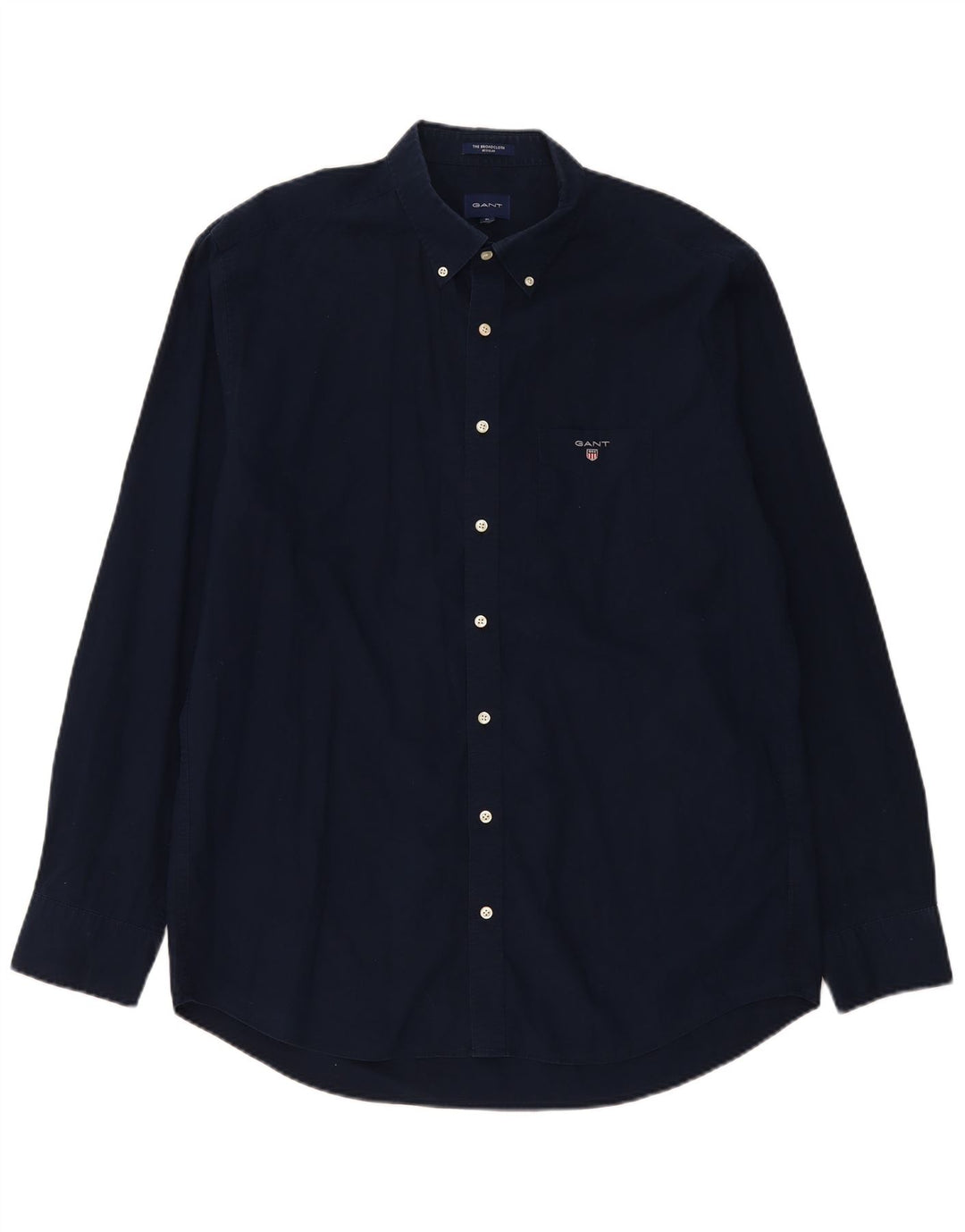 Gant Mens Regular Shirt XL Navy Blue Cotton