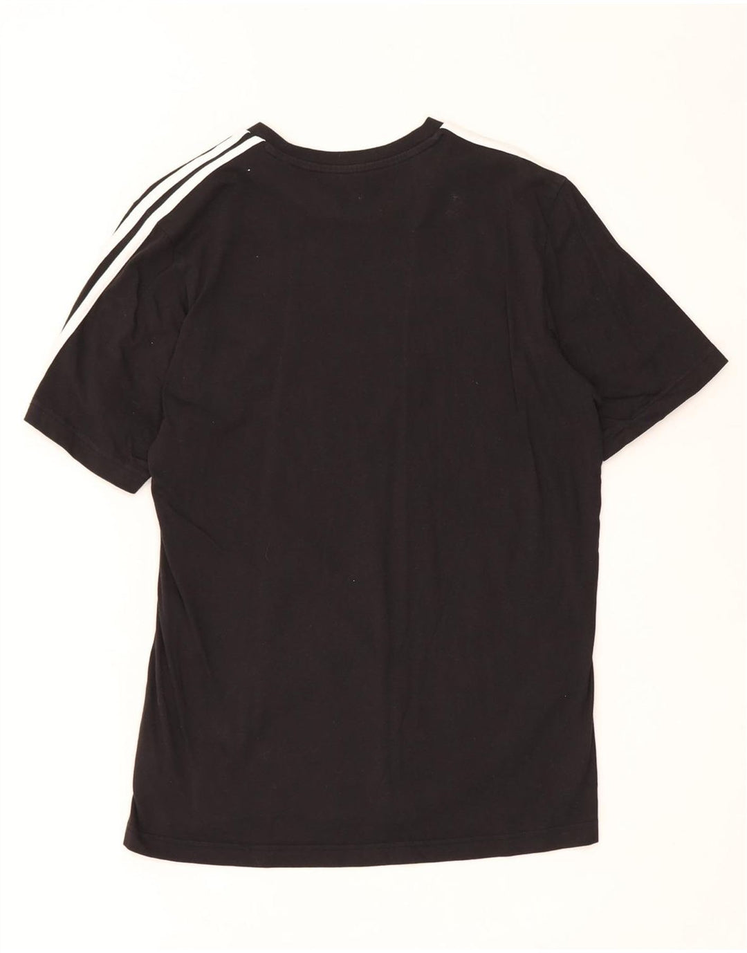 Adidas Mens T-Shirt Top Medium Black Cotton