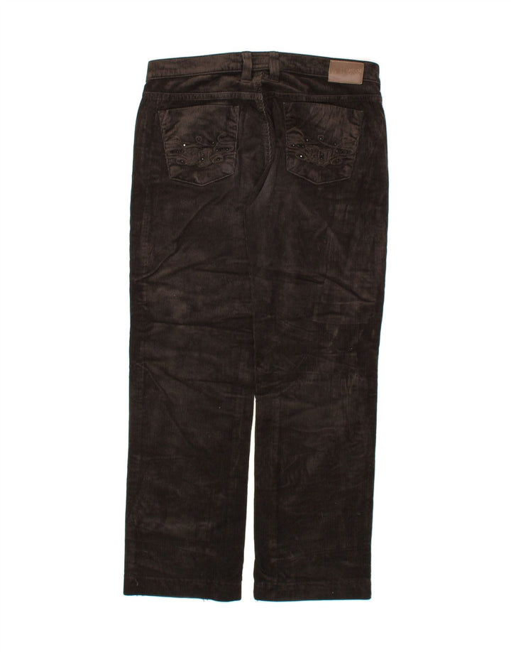 ARMANI Womens Straight Corduroy Trousers W29 L28 Brown Cotton Vintage Armani and Second-Hand Armani from Messina Hembry 