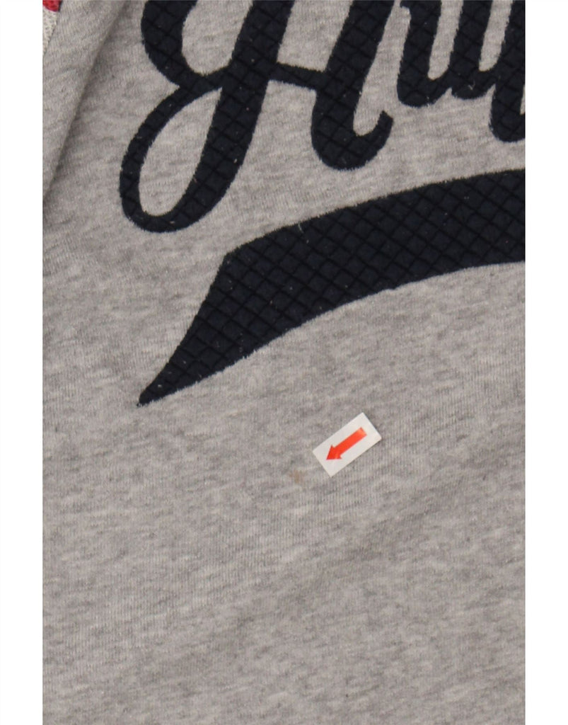 TOMMY HILFIGER Womens Oversized Sweatshirt Jumper UK 10 Small Grey Vintage Tommy Hilfiger and Second-Hand Tommy Hilfiger from Messina Hembry 