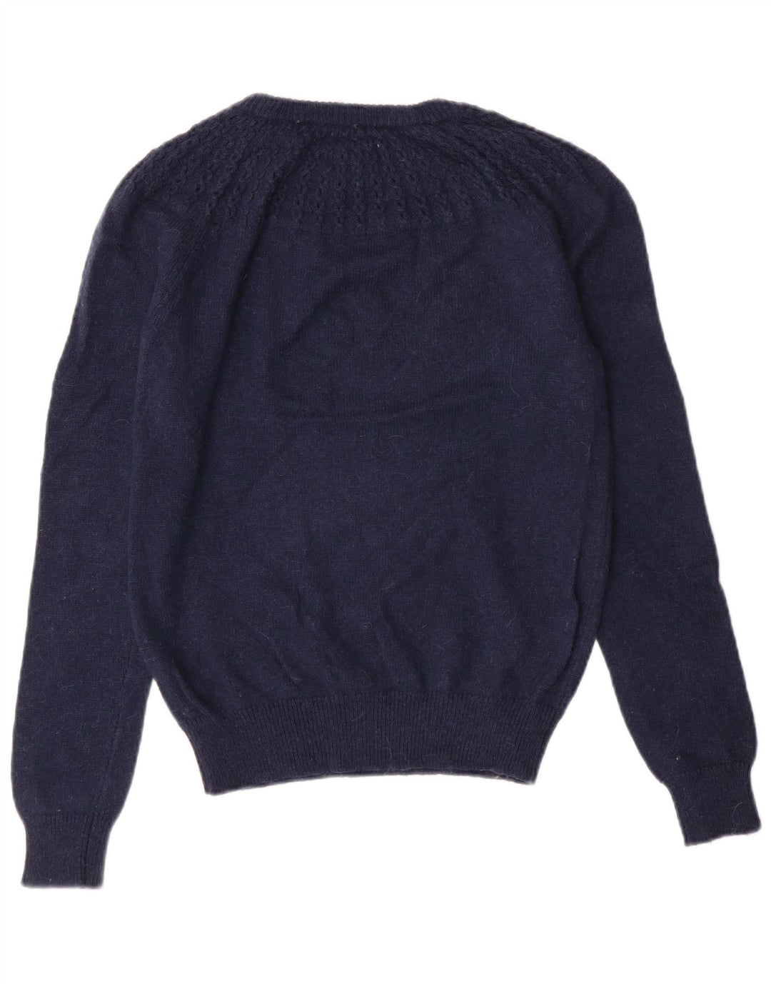 JACK WILLS Womens Crew Neck Jumper Sweater UK 10 Small  Navy Blue