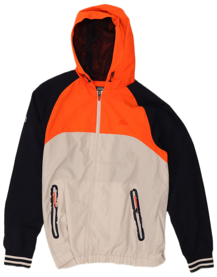Lacoste Mens Tracksuit Top Jacket Size 4 Medium Multicoloured Colourblock